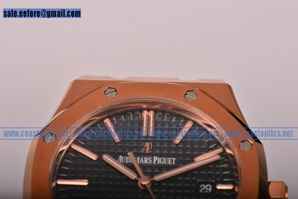 Perfect Replica Audemars Piguet Royal Oak Watch Rose Gold 15400or.oo.d002cr.01bl (BP)